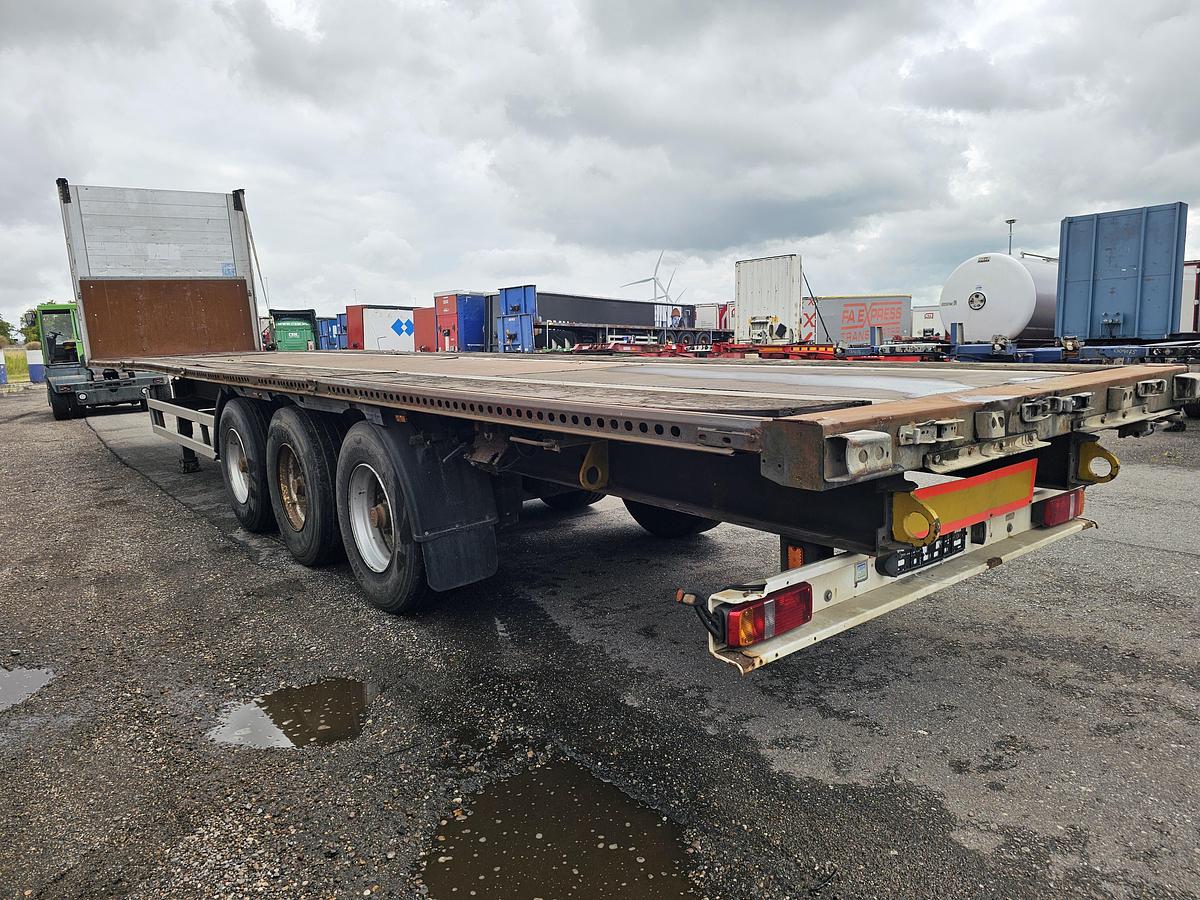 Used 2008 KÖGEL 3 AXLE FLATBED | BPW DRUM