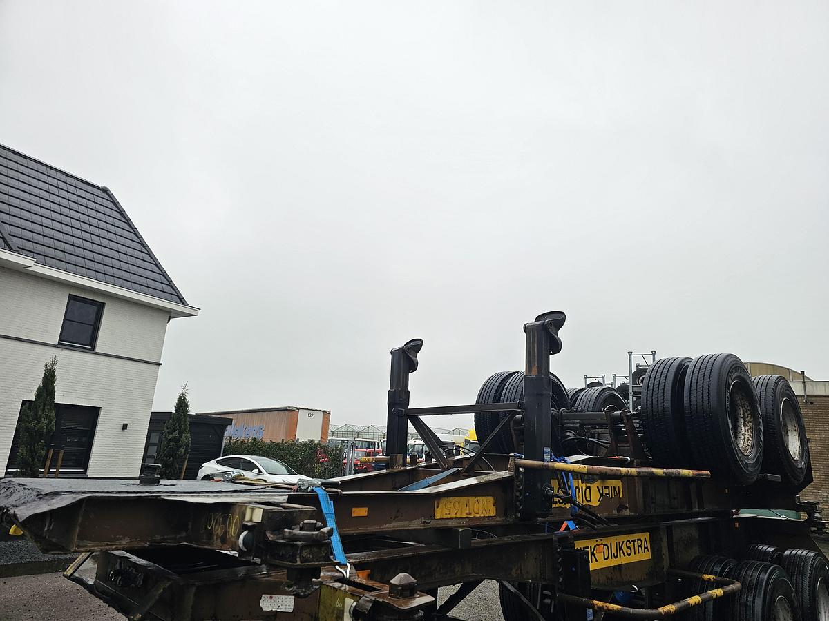 Gebruikt 1974 PACTON 2126 C-2 | 20 FOOT CONTAINER CHASSIS | BLADGEVEERD| BPW DRUM.