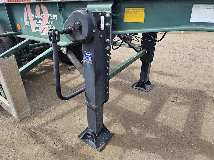 Used 1998 Flandria OP20V/2A | 20 foot container chassis  | steel suspension | double tires| drum.