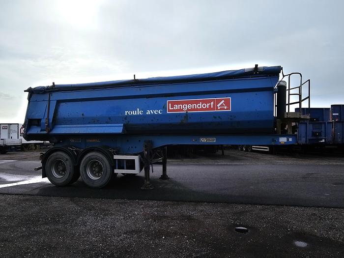 Used 2010 Langendorf C 3 | 2 axle tipper trailer | Saf axles drum | 20 mtr 3