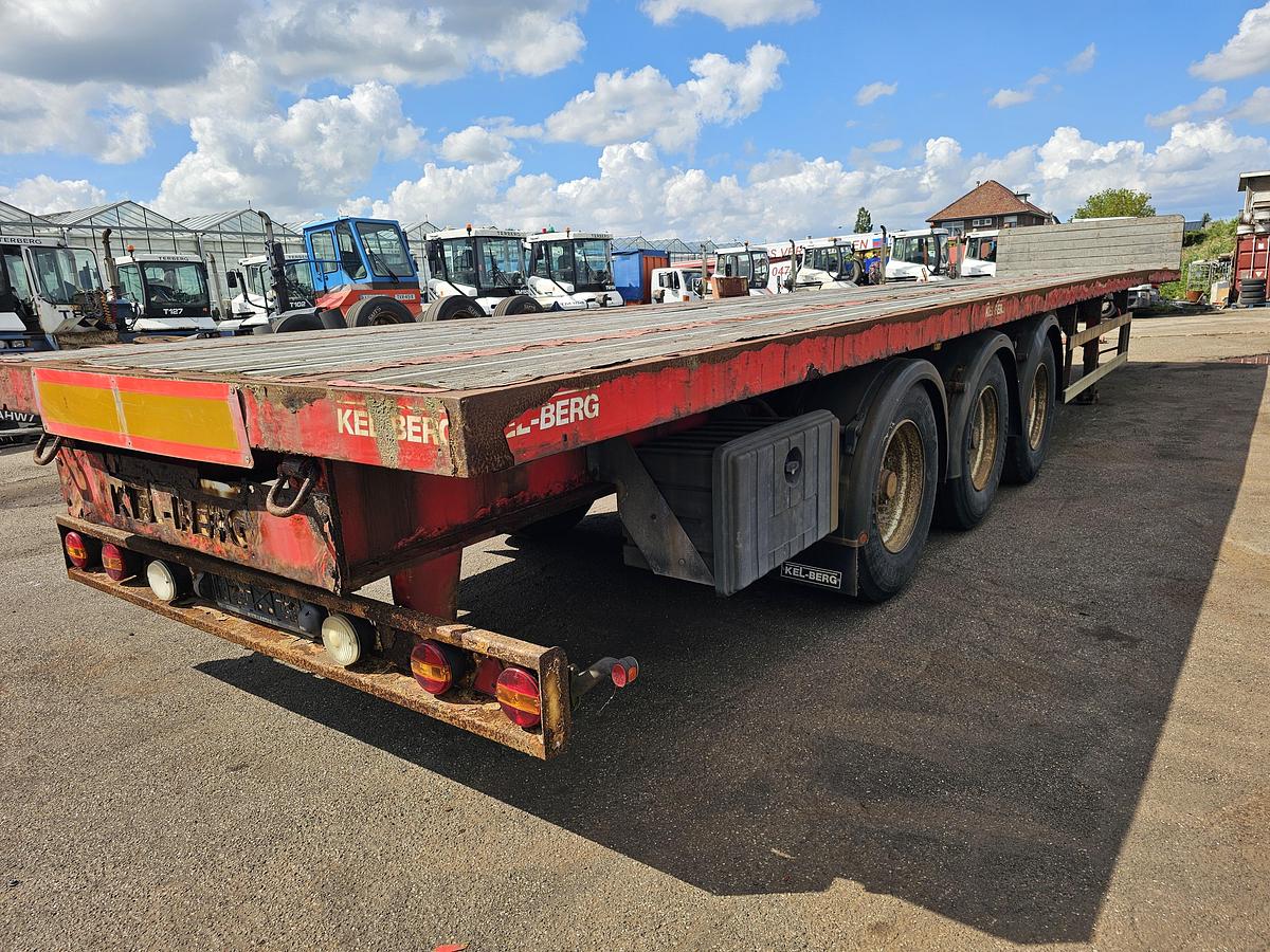 Used 2013 KELBERG S4 OB3 | HEAVY DUTY FLATBED | BPW DRUM