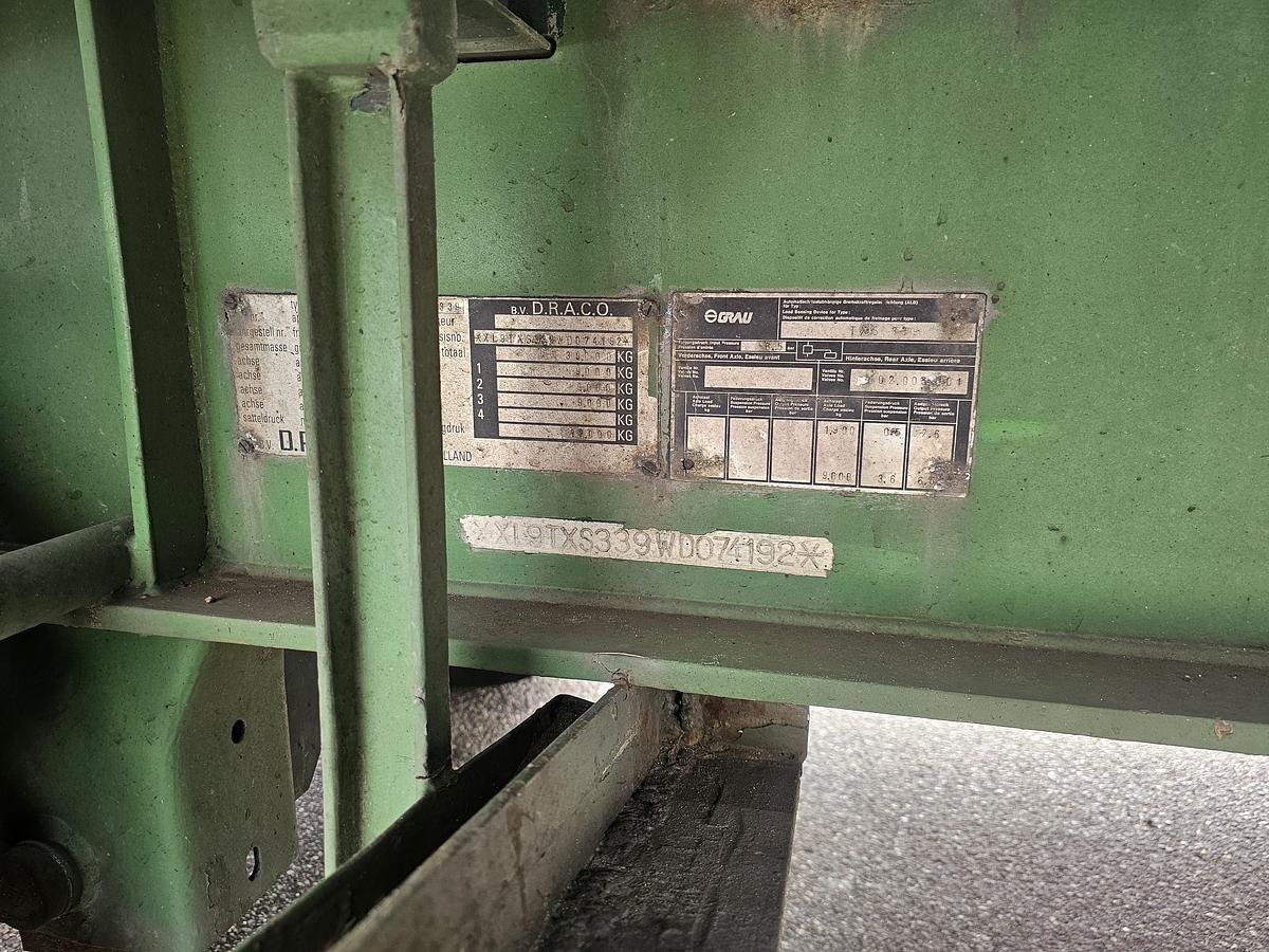 Gebruikt 1999 DRACO TXS 339. HEAVY DUTY FLATBED- CONTAINER LOCKS- BPW DRUM .