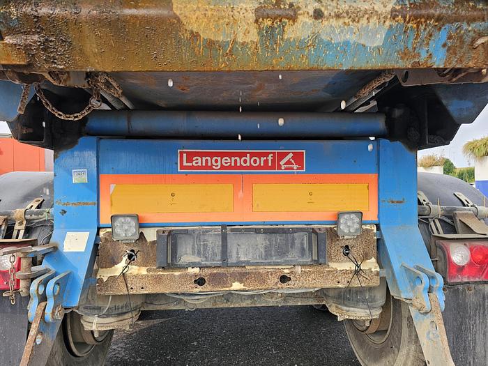 Used 2010 Langendorf C 3 | 2 axle tipper trailer | Saf axles drum | 20 mtr 3