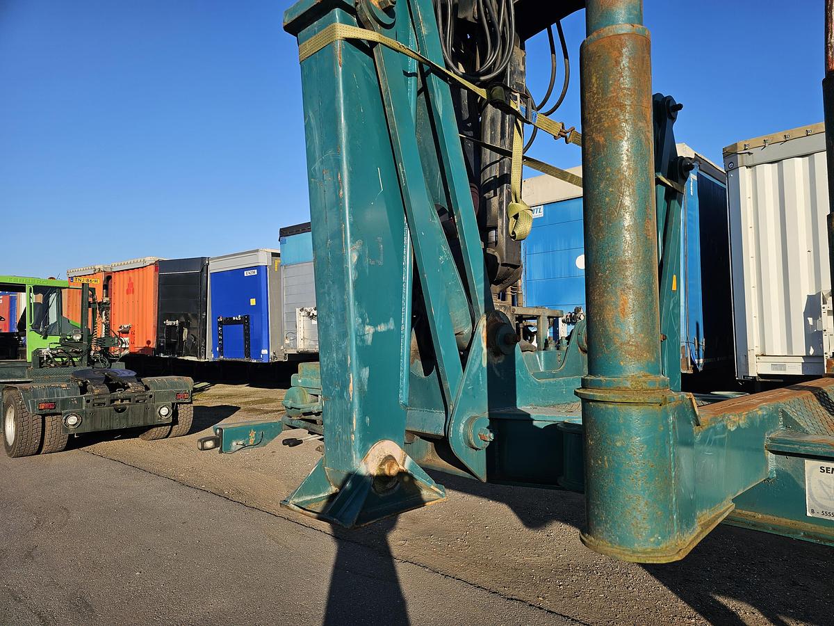 Gebruikt 1992 LEONET TB 18 |WOOD TRAILER WITH CRANE| BPW DRUM STEEL SUSPENSION.