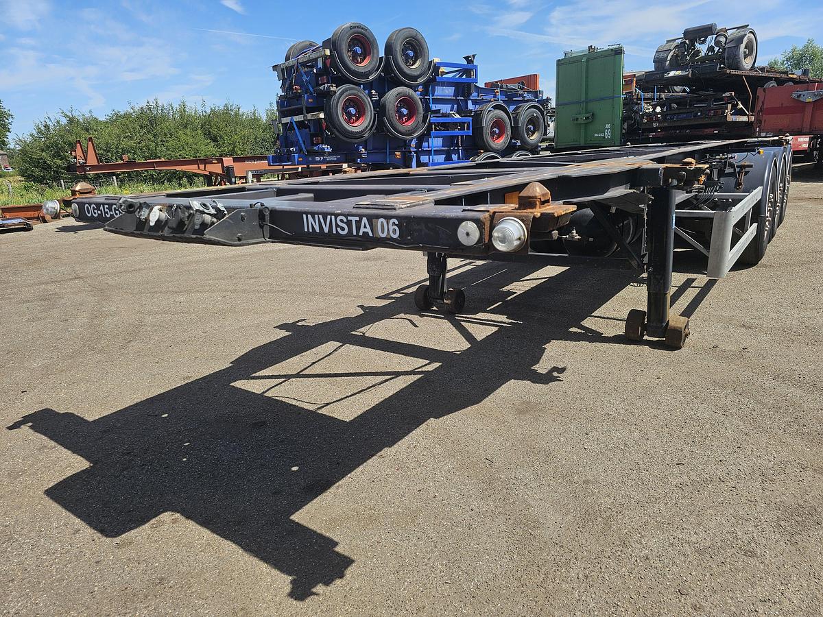 Used 2000 DESOT DSTO-2001-SSR-99L| adr CHASSIS 20/30 FT| 3940 KG | APK 10-12-2025 | HOLLAND CHASSIS. DAF DISC.