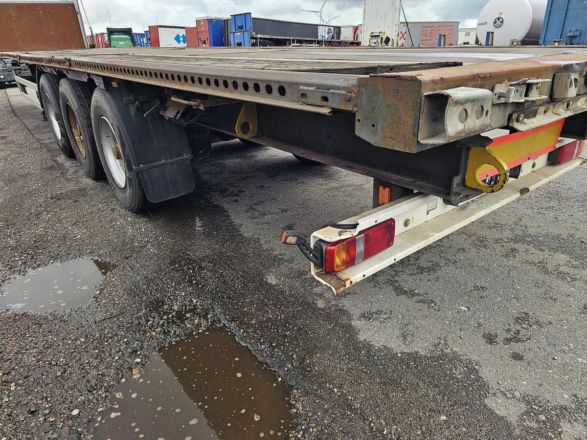 Used 2008 KÖGEL 3 AXLE FLATBED | BPW DRUM