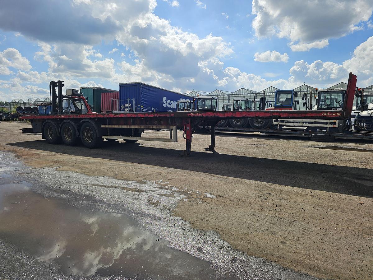 Used 2013 KELBERG S4 OB3 | HEAVY DUTY FLATBED | BPW DRUM