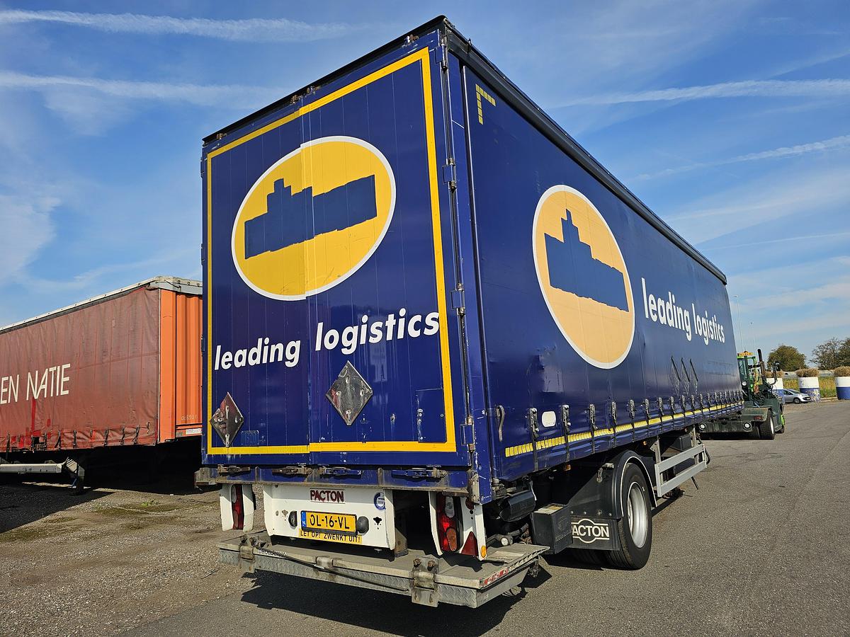 Used 2012 PACTON TBD.122 | SINGLE STEERING AXLE |UNDER SLIDING LOADING LIFT + BATTERIES| DAF DISC| APK /TUV 6-12-2025