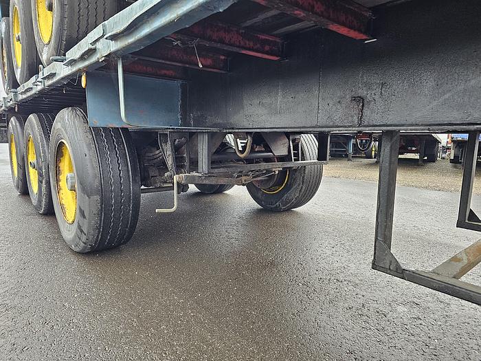 Used 1990 groenewegen  DRO-12-24 | heavy duty | steel suspension | drum brakes | semitrailer.