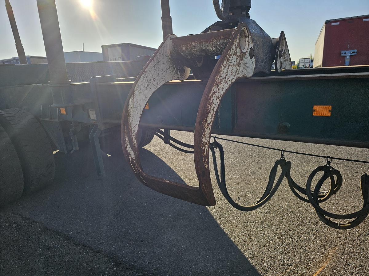 Gebruikt 1992 LEONET TB 18 |WOOD TRAILER WITH CRANE| BPW DRUM STEEL SUSPENSION.