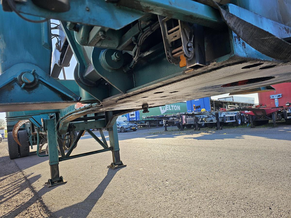 Gebruikt 1992 LEONET TB 18 |WOOD TRAILER WITH CRANE| BPW DRUM STEEL SUSPENSION.