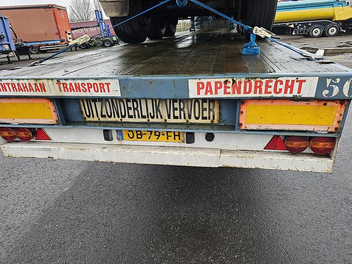 Used 1990 groenewegen  DRO-12-24 | heavy duty | steel suspension | drum brakes | semitrailer.