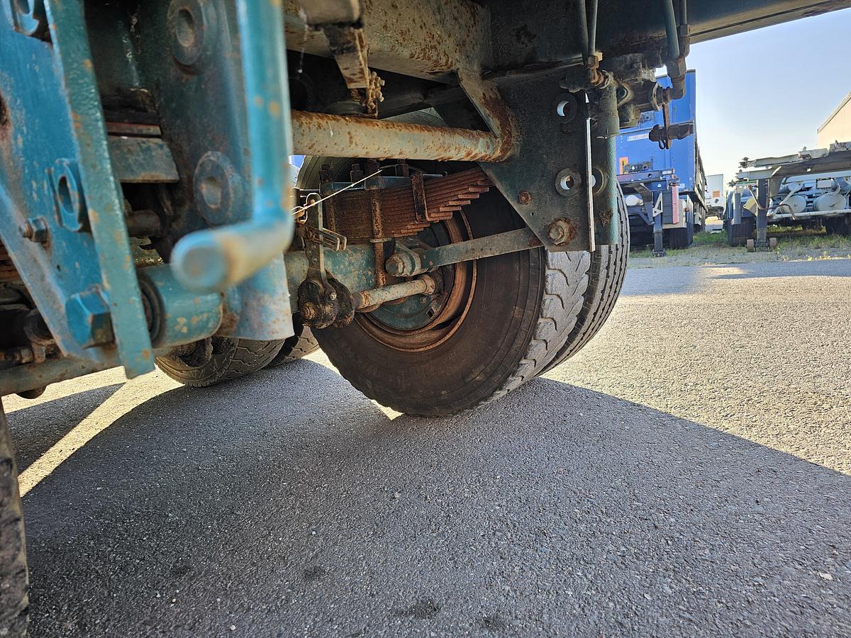 Gebruikt 1992 LEONET TB 18 |WOOD TRAILER WITH CRANE| BPW DRUM STEEL SUSPENSION.