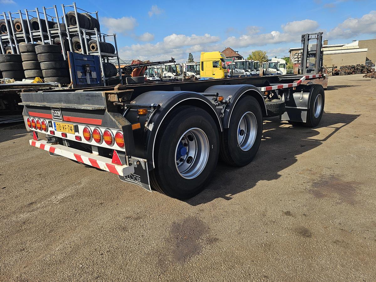 Gebruikt 1985 FLOOR FLA-10-183/ZEECONTAINER AANHANGWAGEN / BPW 150 MM / DRUM BRAKES.