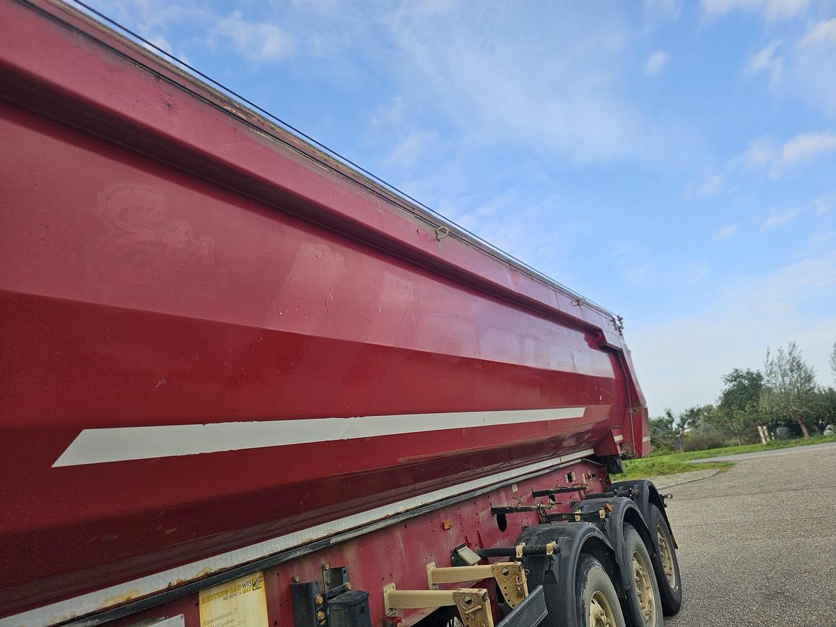 Gebruikt 2014 MEILLER MHPS12/27LOSS4/ STEEL TIPPER/ 30 MTR 3/ 28700 KG. /SAF DISC /ALU RIMS