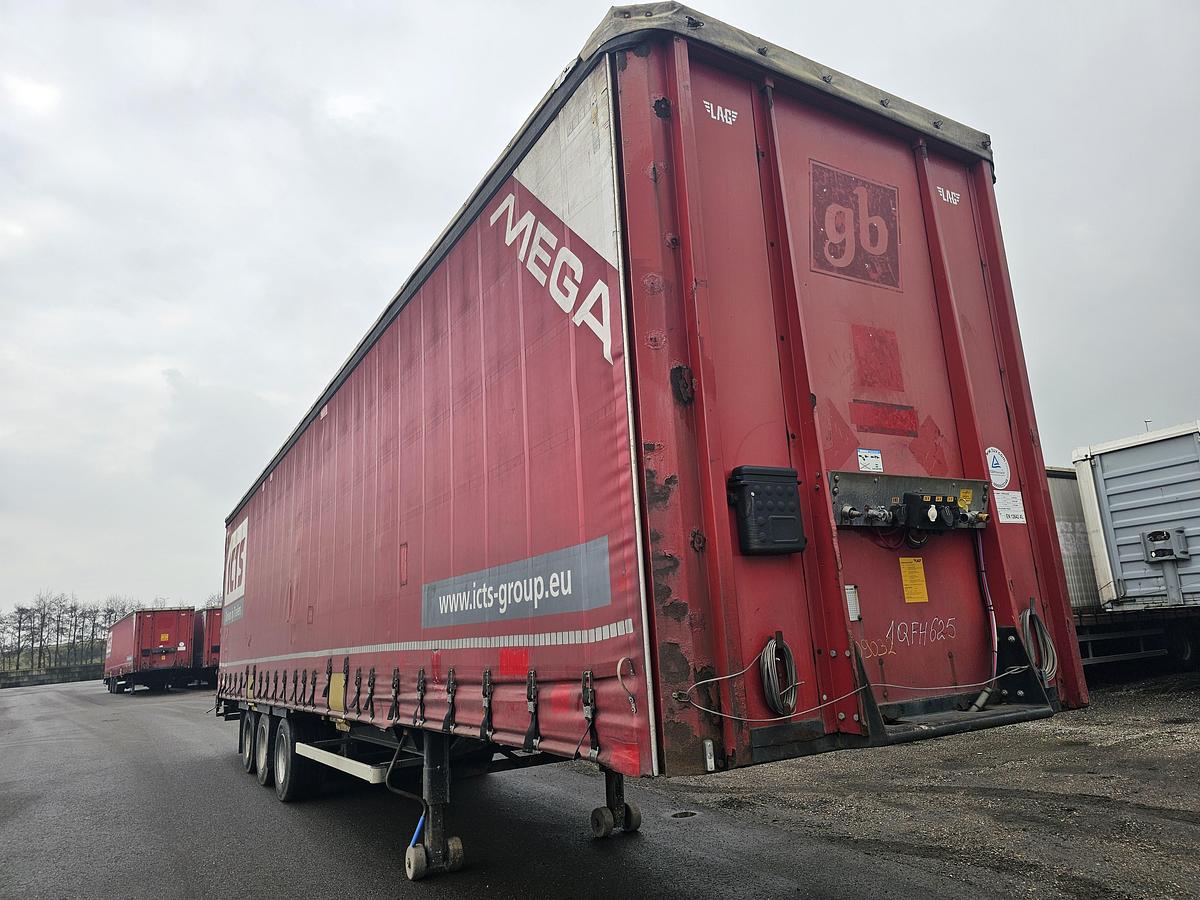 Used 2014 LAG 0-3-GC | 3 AXLE MEGA TRAILER|HUCKEPACK.|8 PIECES. | BELGIUM|BPW DRUM.