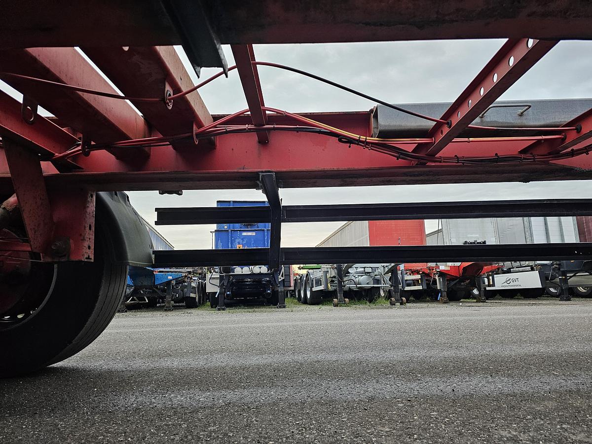 Gebruikt 2003 GROENEWEGEN 45 CC-16-27 TUN | 45 ft 40 ft 2 x 20 fFT | dutch chassis OH-08-JB | bpw drum.