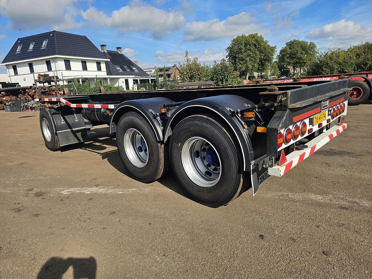 Gebruikt 1985 FLOOR FLA-10-183/ZEECONTAINER AANHANGWAGEN / BPW 150 MM / DRUM BRAKES.