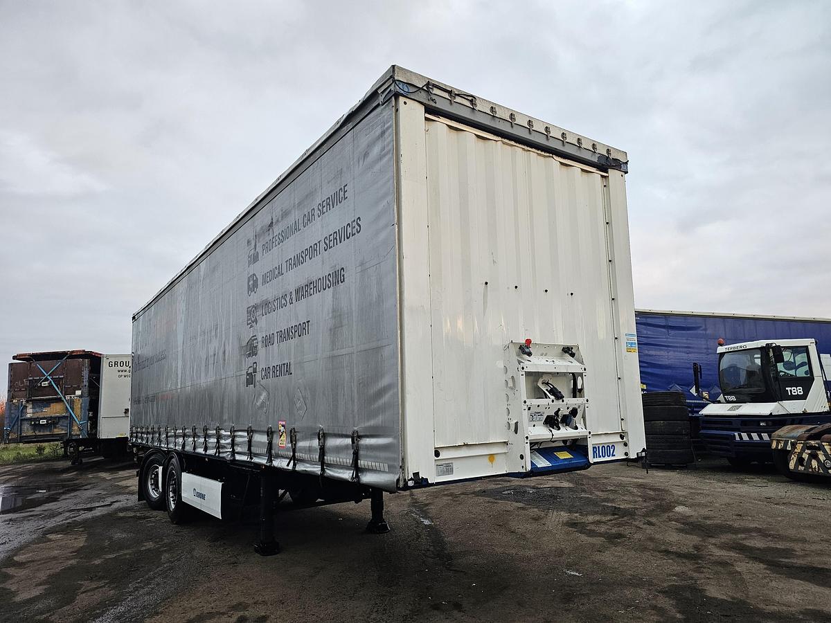Gebruikt 2015 KRONE SZ| 2 AXLE CITY TRAILER | STEERING AXLE. BPW DISC. LOADING LIFT. TUV BELGIUM 18-06-2026
