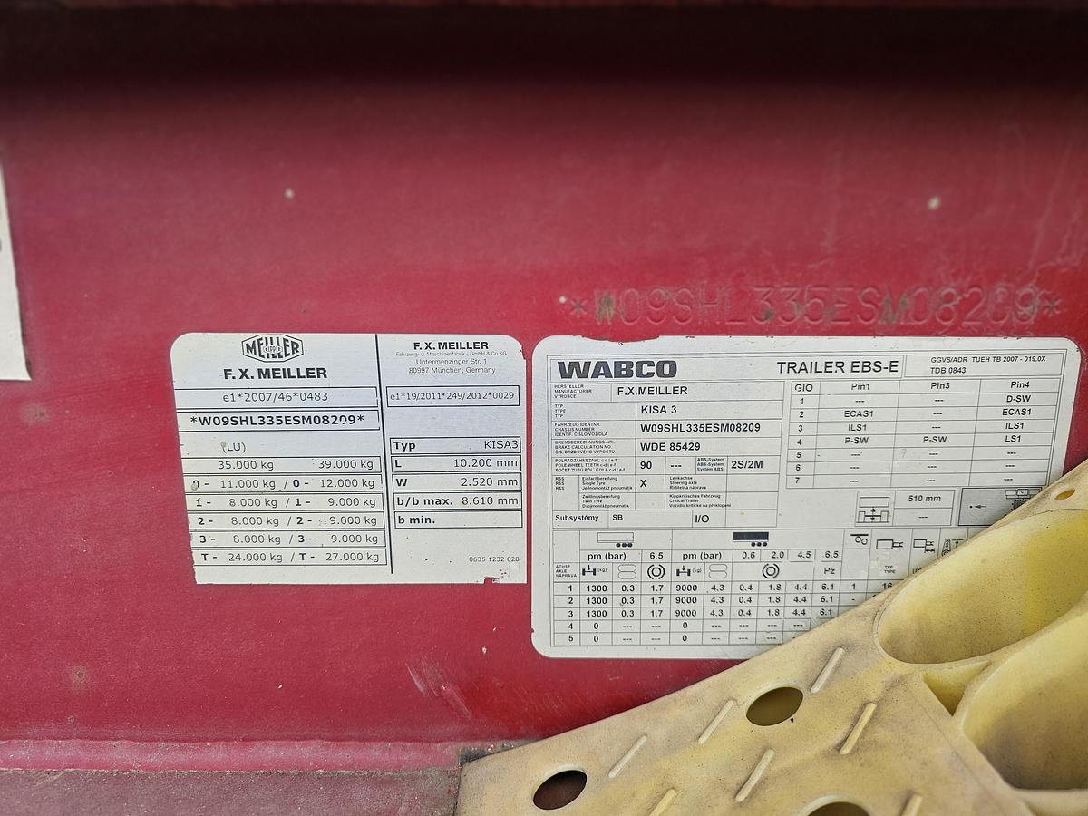 Gebruikt 2014 MEILLER MHPS12/27LOSS4/ STEEL TIPPER/ 30 MTR 3/ 28700 KG. /SAF DISC /ALU RIMS