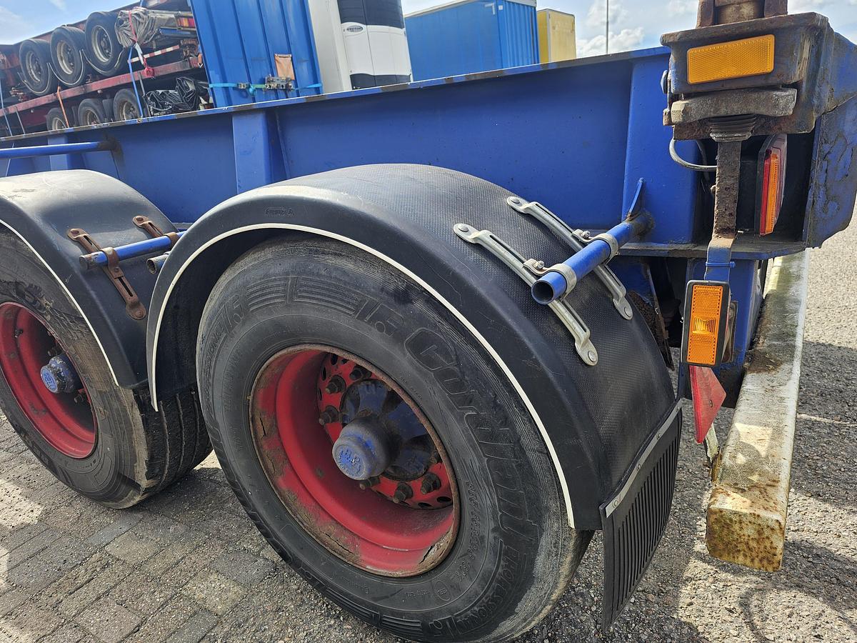 Gebruikt 2008 MKF METALLBAU CS 20 -20 FOOT- CONTAINER CHASSIS -HEAVY DUTY- BPW DRUM -STEEL SUSPENSION- GOOD QUALITY.