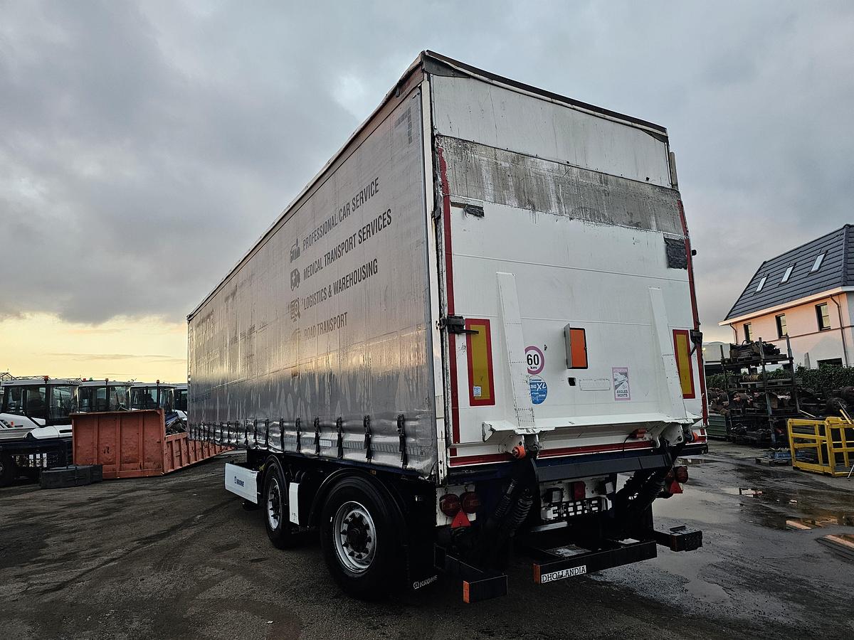 Gebruikt 2015 KRONE SZ| 2 AXLE CITY TRAILER | STEERING AXLE. BPW DISC. LOADING LIFT. TUV BELGIUM 18-06-2026