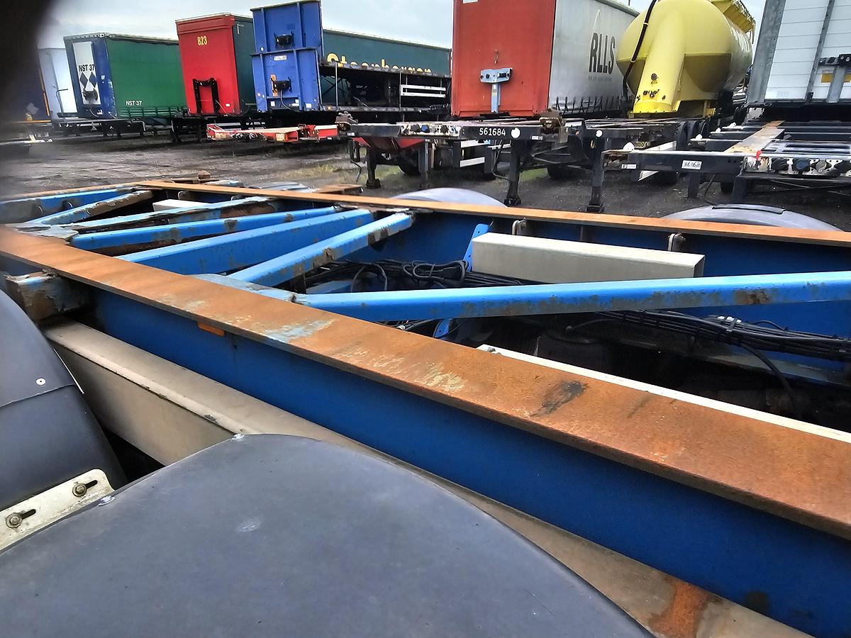 Gebruikt 2007 Van Hool 3B2018- 40 FOOT 2 X 20 FOOT CONTAINER CHASSIS, MB DISC. TUV APK 07-11-2026