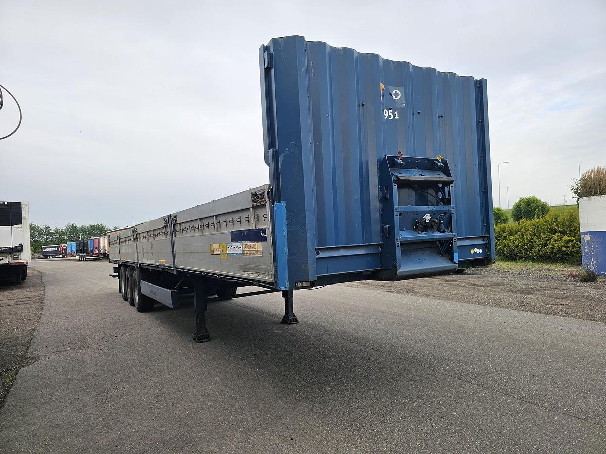 Gebruikt 2011 KRONE SD| FLATBED WITH ALUMINIUM SIDES|. BPW DRUM.