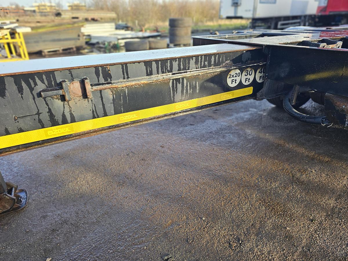 Gebruikt 2018 OZGUL GA08XS1 | 2 X EXTENDIBLE CHASSIS | GERMAN TRAILER|  SAF DISC.| 3 PIECES.
