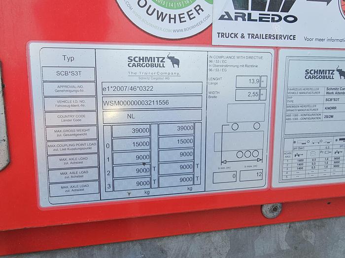 Used 2015 Schmitz Cargobull Scb*53T |Curtiansider |Coil | Galvanized chassis|disc| apk 19-06-2024.