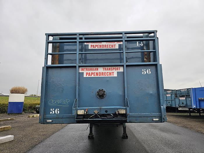 Used 1990 groenewegen  DRO-12-24 | heavy duty | steel suspension | drum brakes | semitrailer.