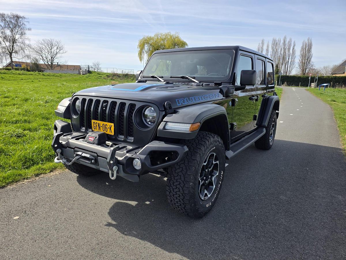 Gebruikt 2022 Jeep Wrangler 4XE Rubicon - Cabrio/Hardtop - 4x4 - Hybride - 21.836 km - WARN - Alpine
