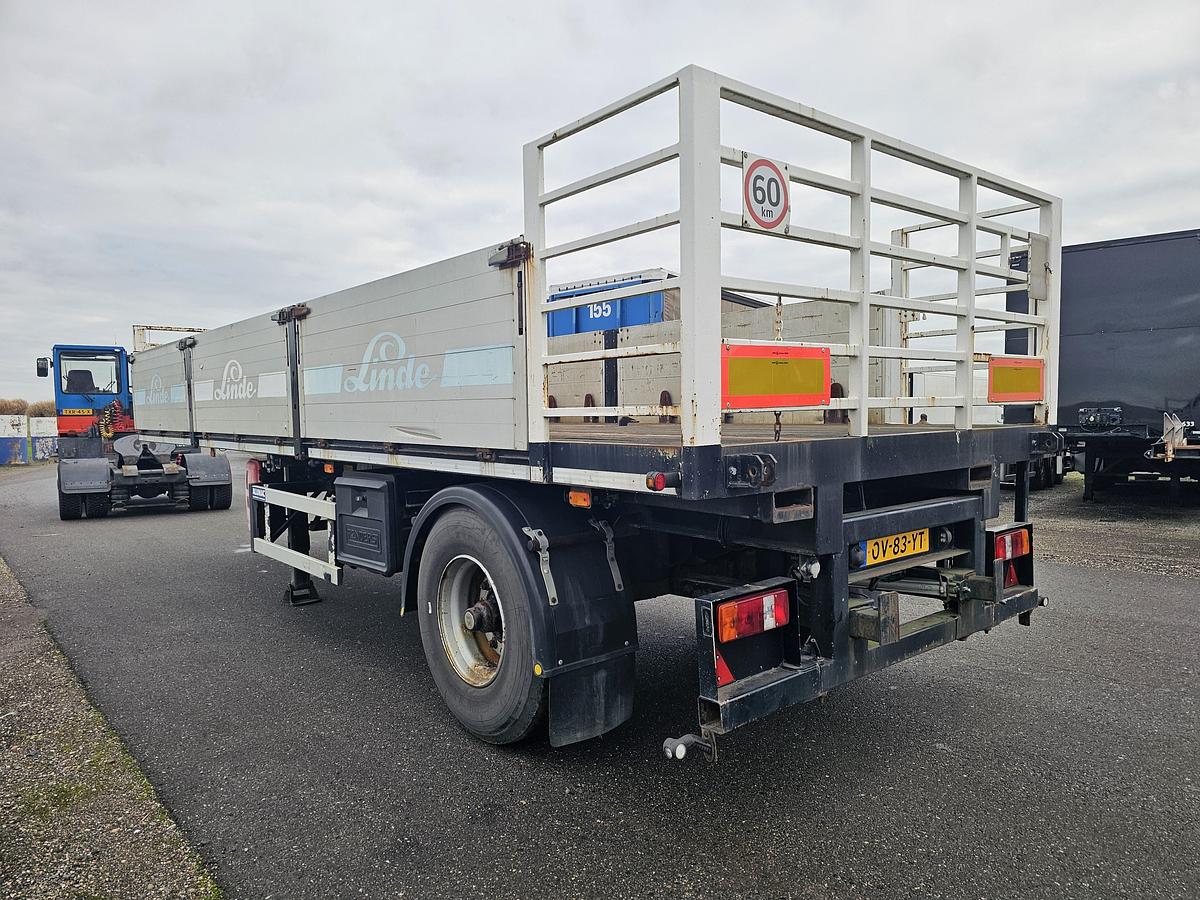 Gebruikt 1998 LAG 1 AS | NO STEERING | DUTCH TRAILER OV-83-YT | FOR GASPALLETS . ALU SIDES.