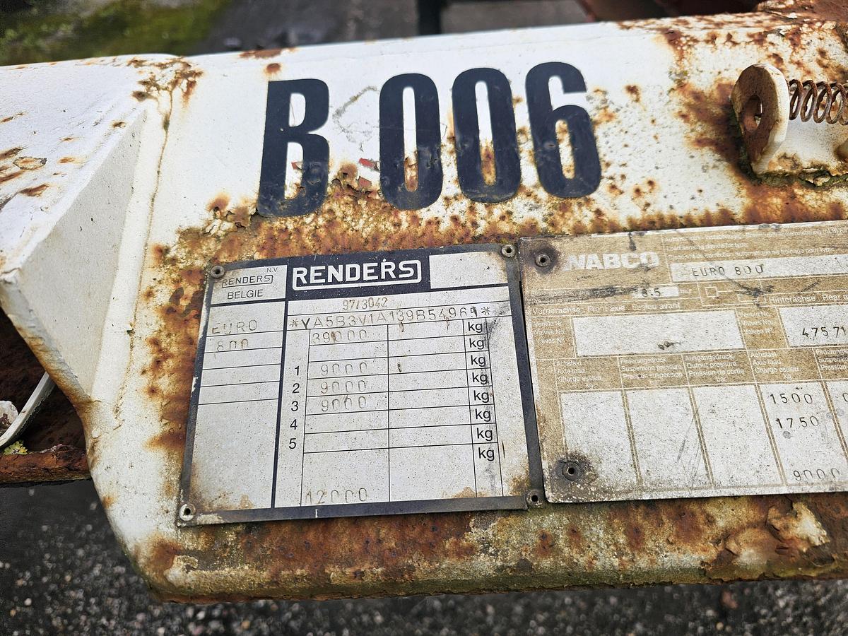 Gebruikt 2001 RENDERS euro 800 | 40 ft | Bpw drum.