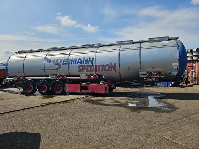 Used 2000 Feldbinder | TSA 59.3-4 | tanktrailer aluminium|59.5 cubic| ADR L4 BH |Bpw achsen|