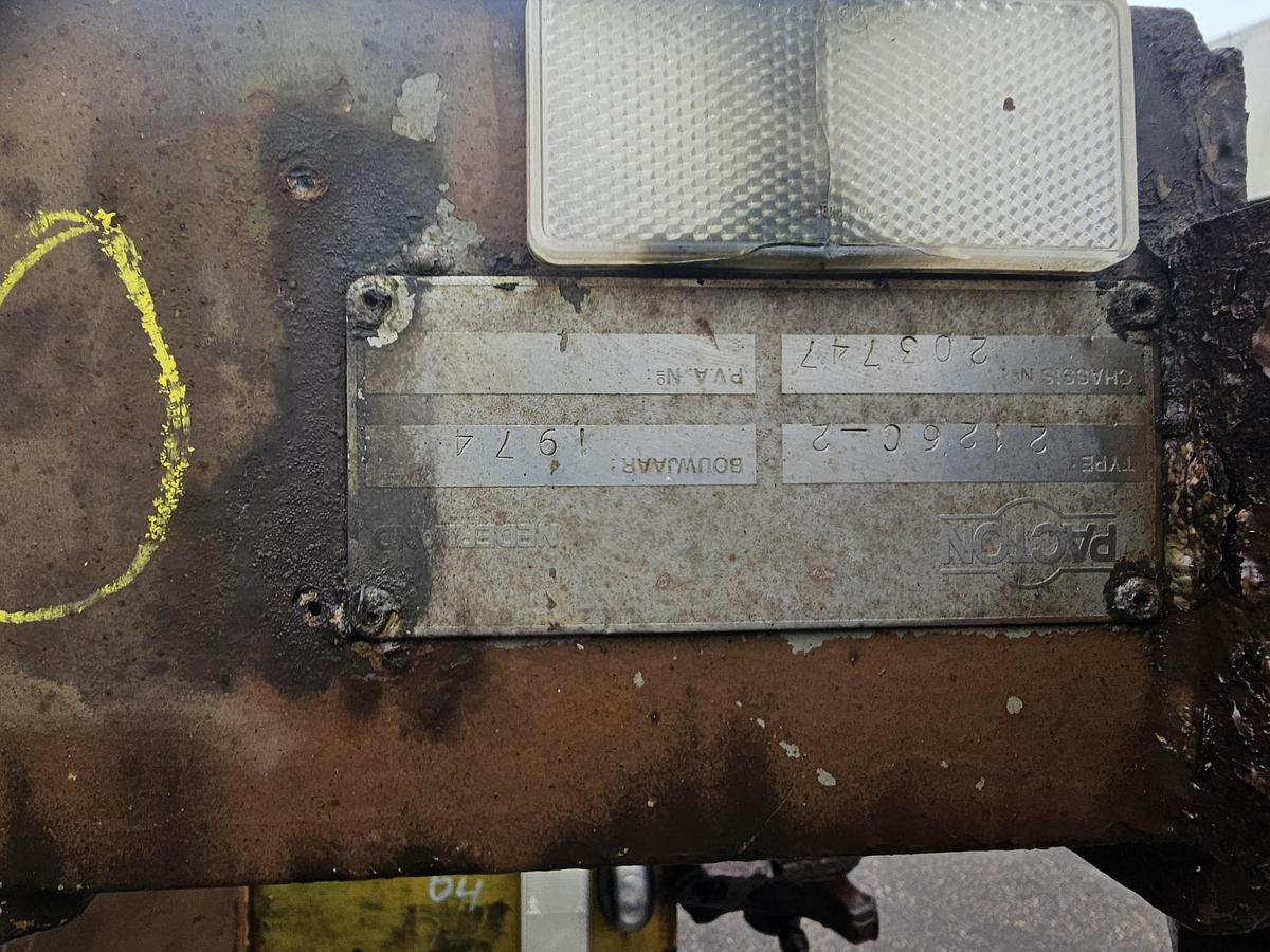 Gebruikt 1974 PACTON 2126 C-2 | 20 FOOT CONTAINER CHASSIS | BLADGEVEERD| BPW DRUM.