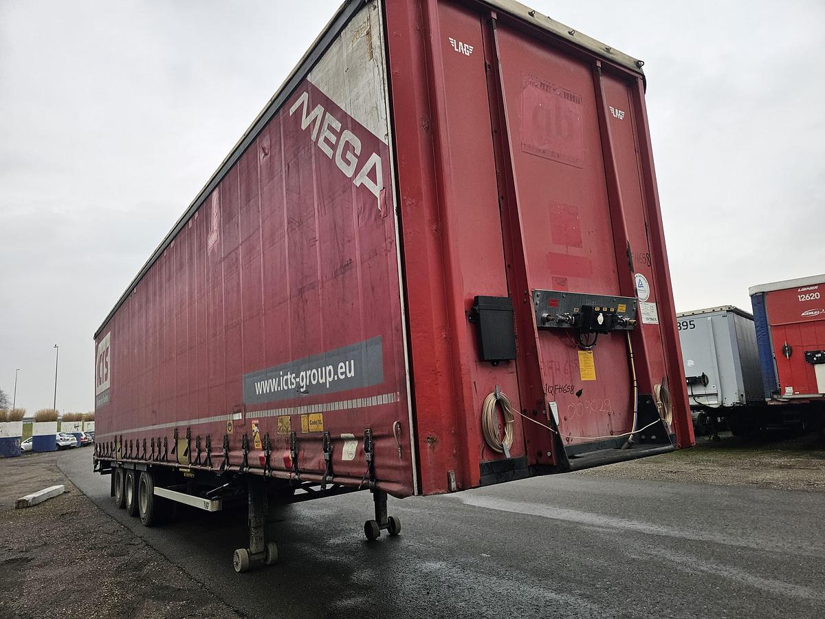 Used 2014 LAG 0-3-GC | 3 AXLE MEGA TRAILER|HUCKEPACK.|8 PIECES. | BELGIUM|BPW DRUM.