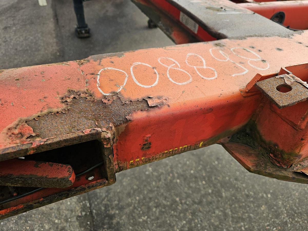 Gebruikt 2004 KRONE SD 27| FIXED CHASSIS | SAF DISC. 40 FT |2 X 20 FT| HIGHCUBE | 20 FOOT MIDDLE| LIGHT WEIGHT|4740 KG.