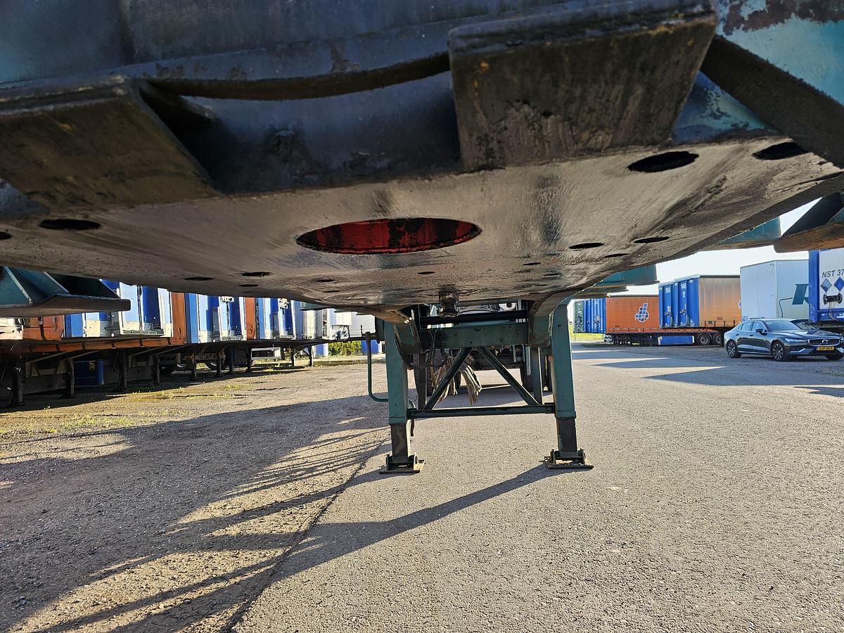 Gebruikt 1992 LEONET TB 18 |WOOD TRAILER WITH CRANE| BPW DRUM STEEL SUSPENSION.