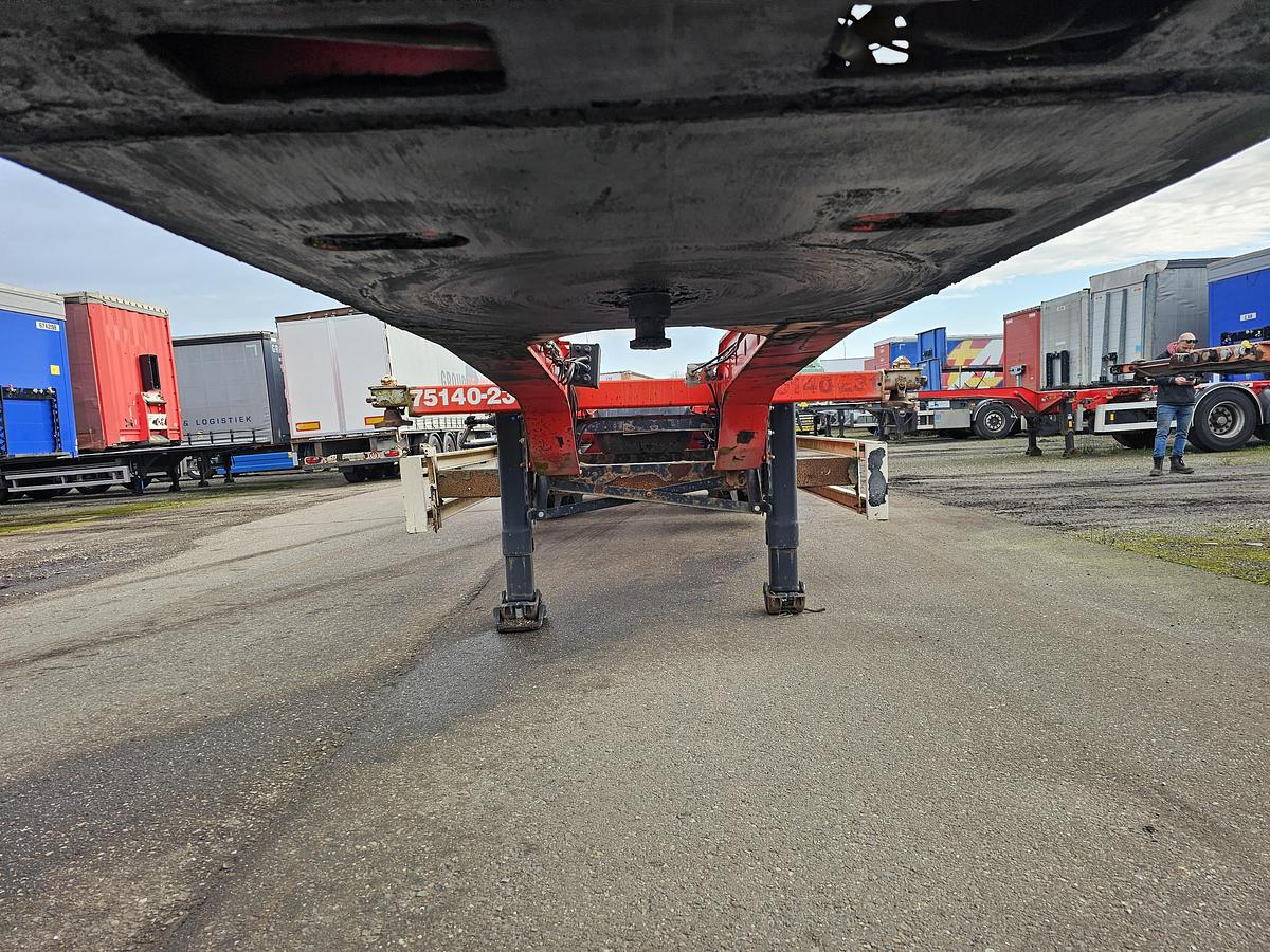 Gebruikt 2004 KRONE SD 27| FIXED CHASSIS | SAF DISC. 40 FT |2 X 20 FT| HIGHCUBE | 20 FOOT MIDDLE| LIGHT WEIGHT|4740 KG.