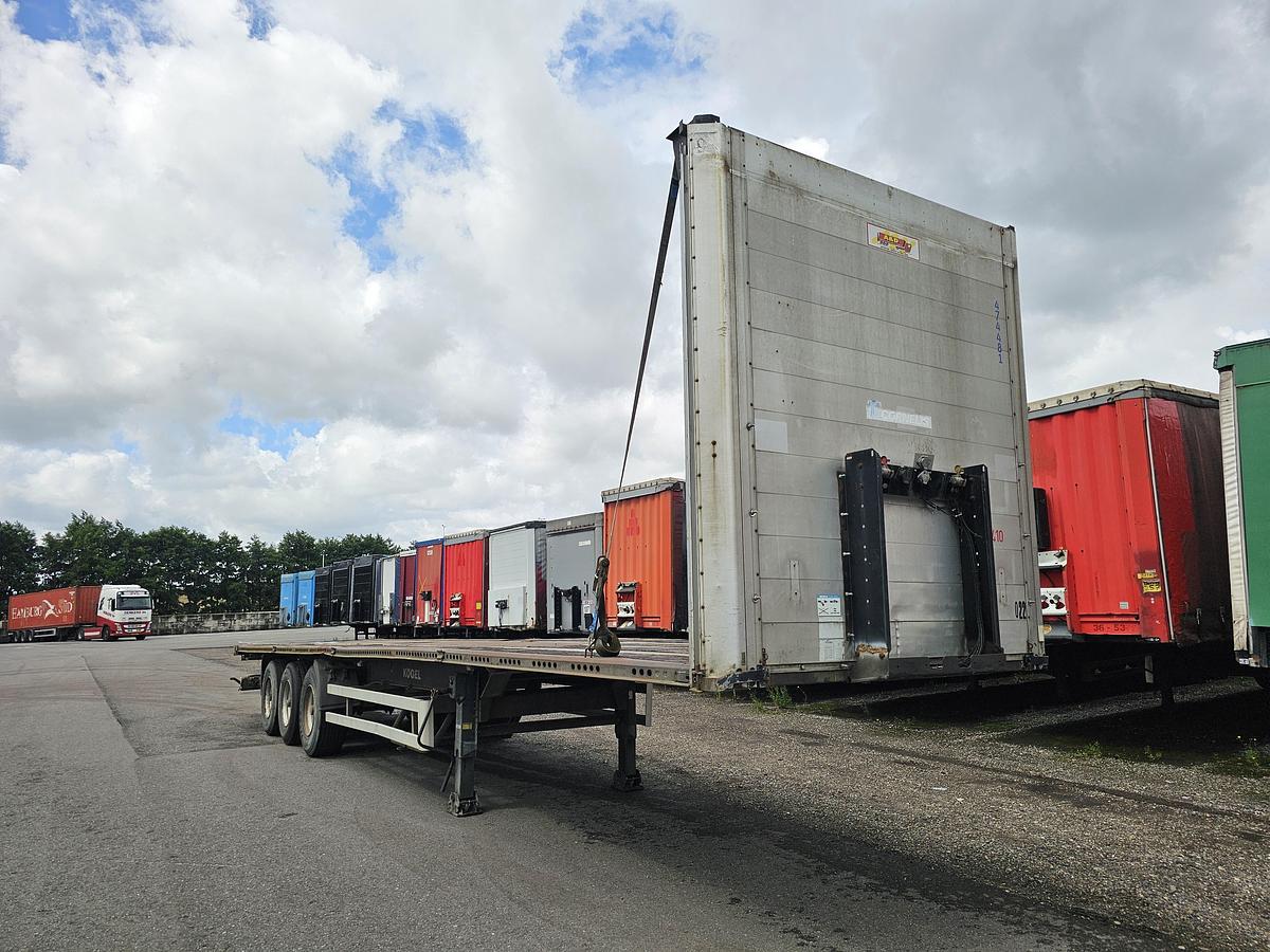 Used 2008 KÖGEL 3 AXLE FLATBED | BPW DRUM