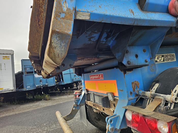 Used 2010 Langendorf C 3 | 2 axle tipper trailer | Saf axles drum | 20 mtr 3