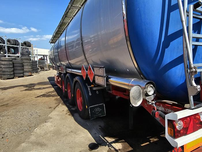 Used 2000 Feldbinder | TSA 59.3-4 | tanktrailer aluminium|59.5 cubic| ADR L4 BH |Bpw achsen|