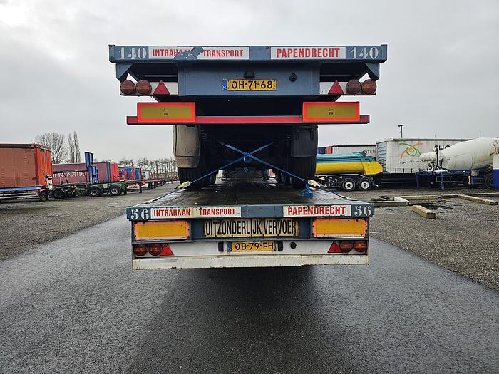 Used 1990 groenewegen  DRO-12-24 | heavy duty | steel suspension | drum brakes | semitrailer.