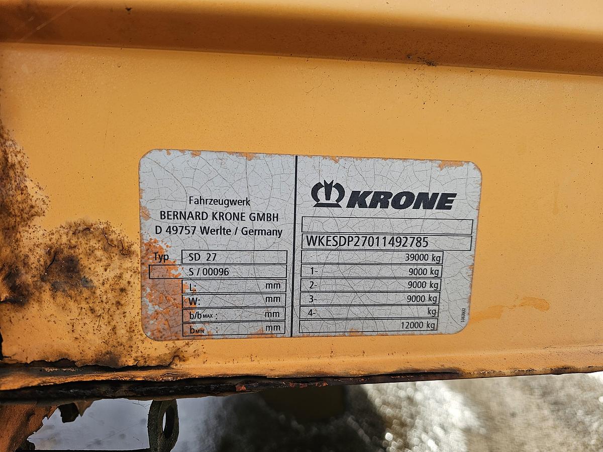 Gebruikt 2003 KRONE SD 27 MEGA/ BPW DISC.