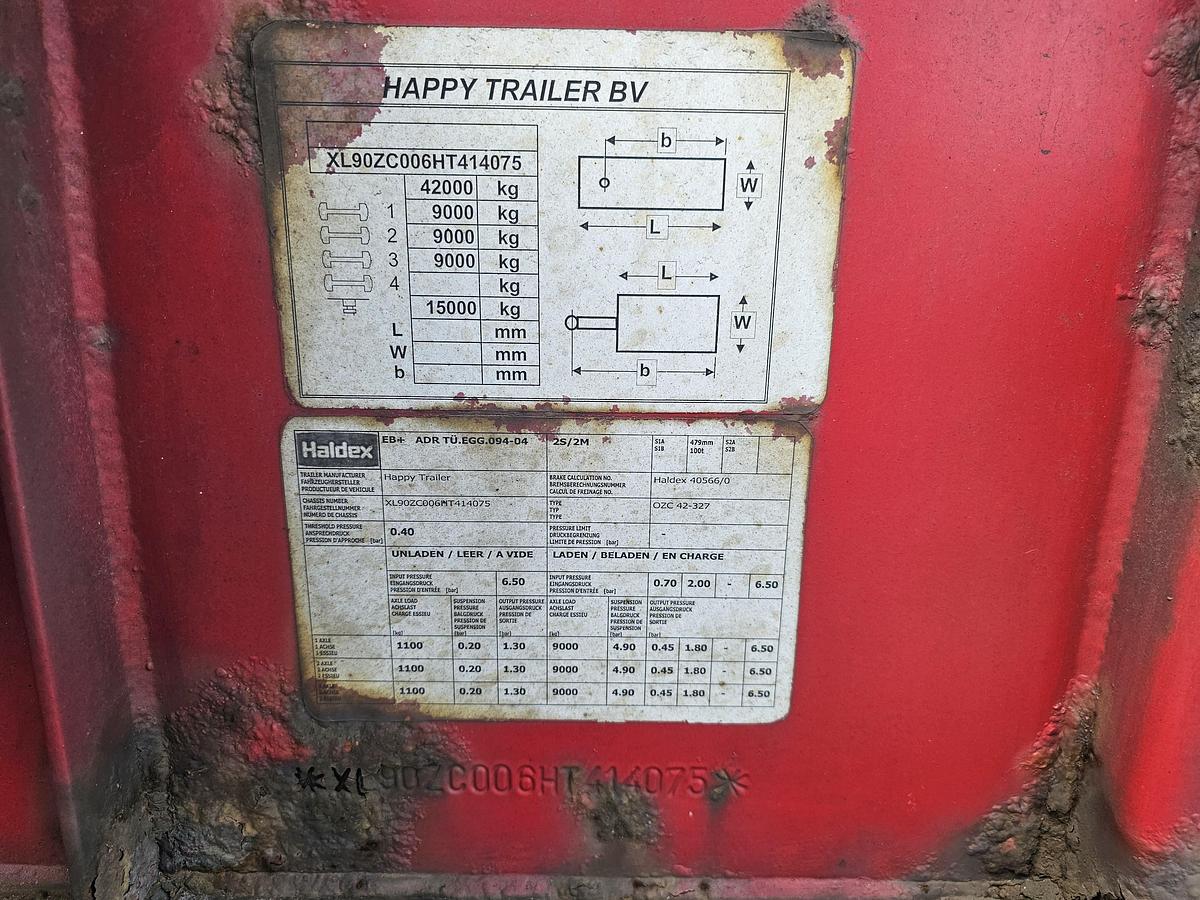 Used 2006 HAPPY TRAILER OZC 42-327 |40 FOOT HIGHCUBE CHASSIS| SAF DISC| APK /TUV | 30-09-2025