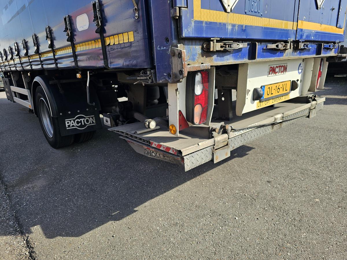 Used 2012 PACTON TBD.122 | SINGLE STEERING AXLE |UNDER SLIDING LOADING LIFT + BATTERIES| DAF DISC| APK /TUV 6-12-2025