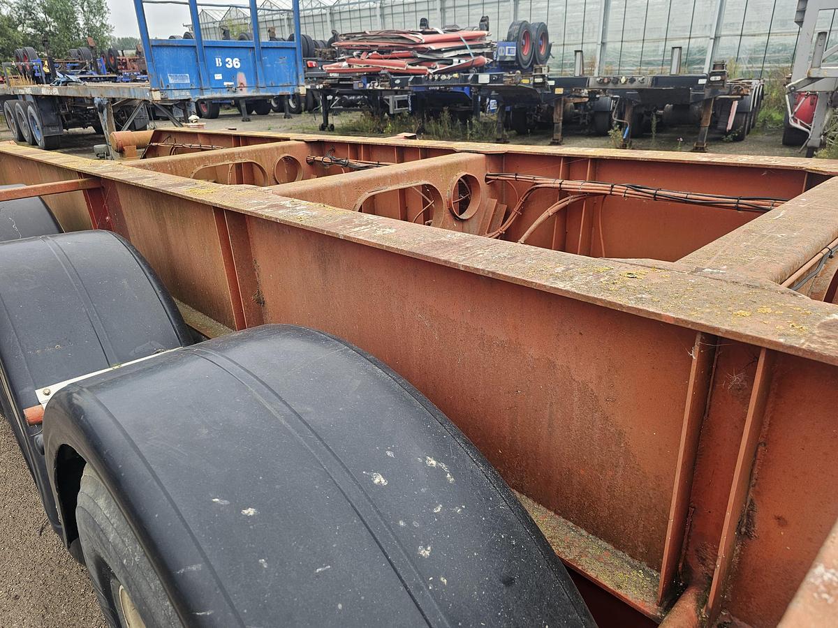 Gebruikt 1998 LAG O 3-39/ 40 foot tipper chassis/ steel/ saf drum./ no tipper cilinder / electric tipper.