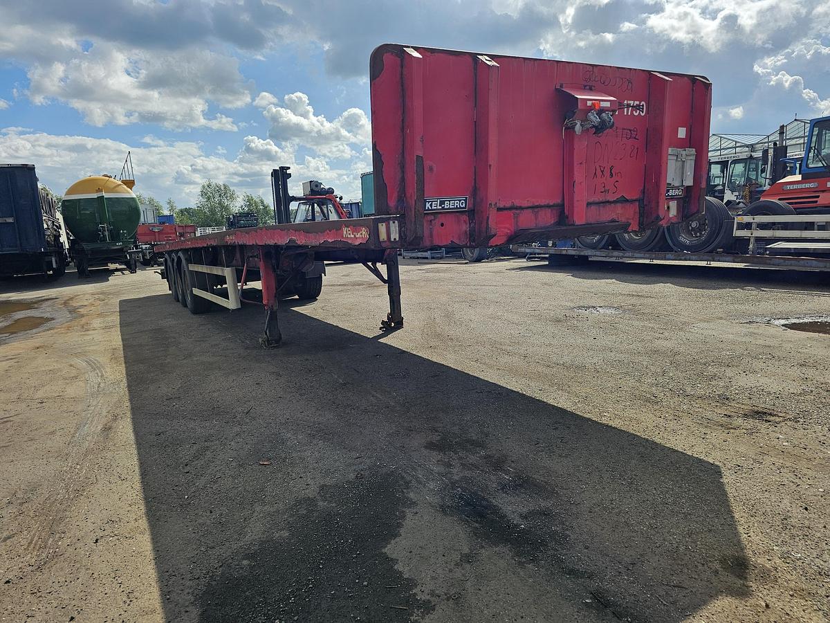 Used 2013 KELBERG S4 OB3 | HEAVY DUTY FLATBED | BPW DRUM