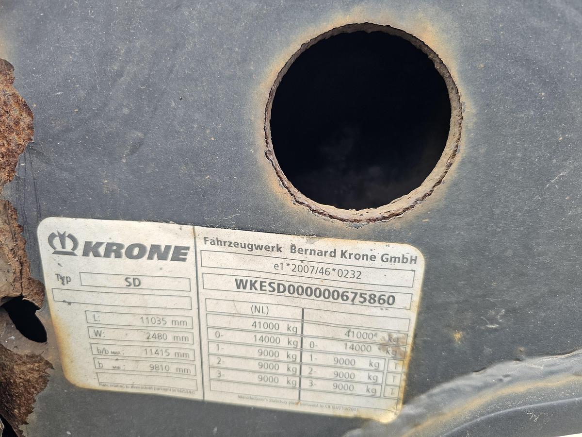 Gebruikt 2015 KRONE SD | 40 FT|2 X 20 FT | BACK SLIDER |HIGHCUBE.| APK /TUV 24-03-2027 |5 PIECES.